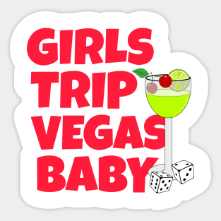 GIRLS Trip Las Vegas Vacation Sticker